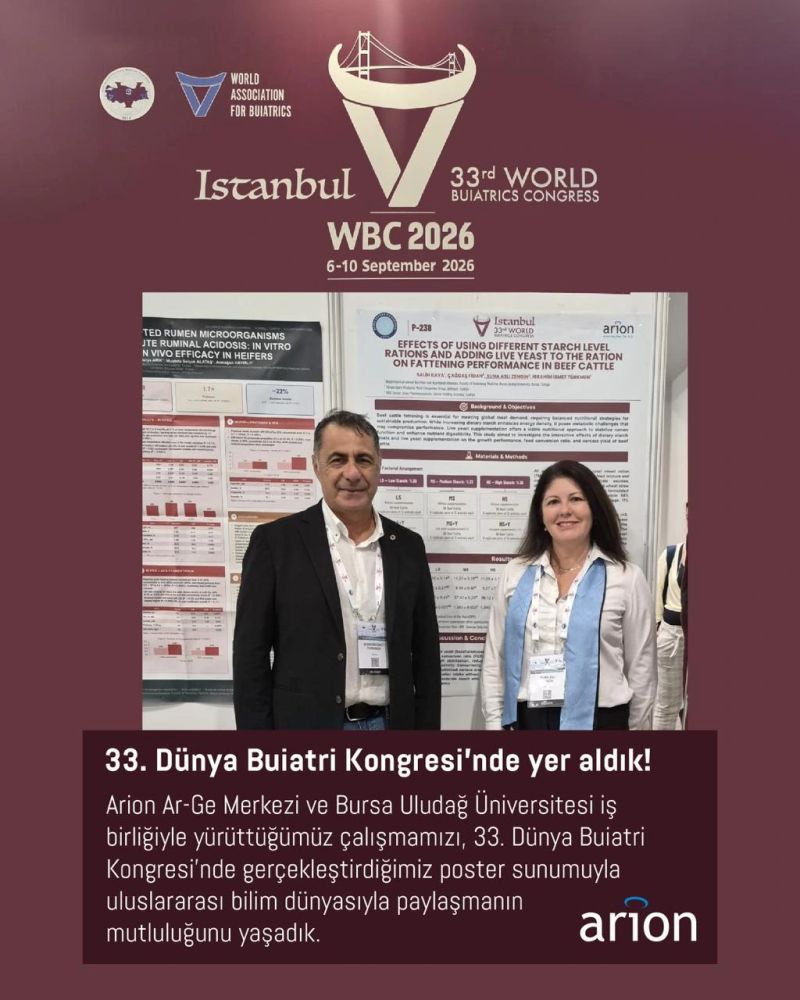 33. Dünya Buiatri Kongresi’nde yer aldık!